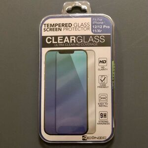 iPhone 12 11 XR Tempered Glass Screen Protector NWT